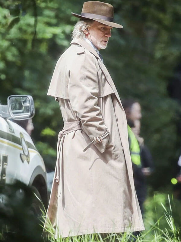 Benoit Blanc Wake up Dead Man Tan Trench Coat