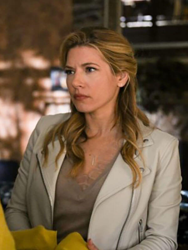 Big Sky 2020 Katheryn Winnick White Leather Jacket