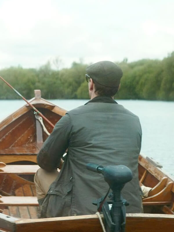 Black Bag 2025 Michael Fassbender Wool Green Jacket