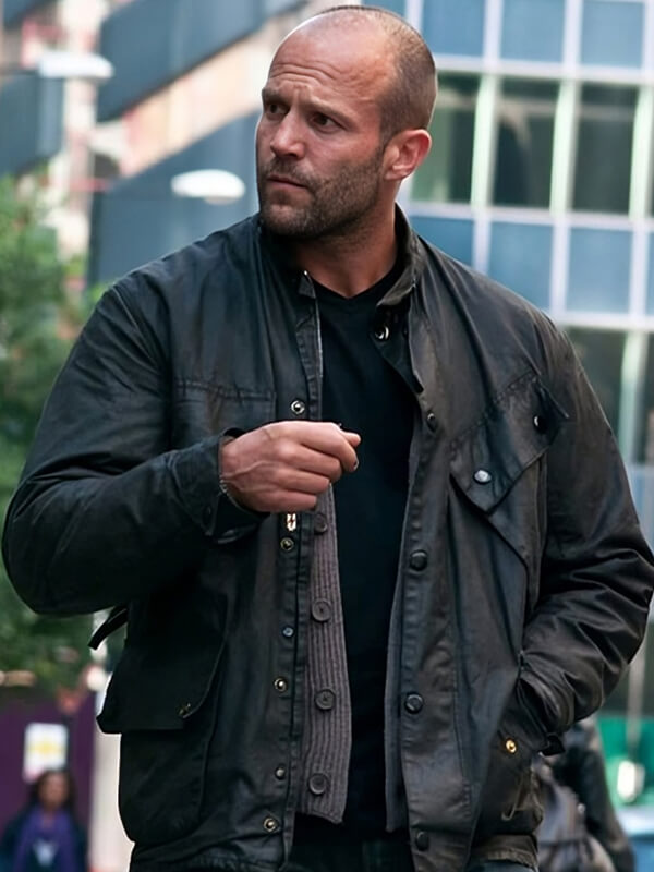 Blitz 2011 Jason Statham Black Leather Jacket