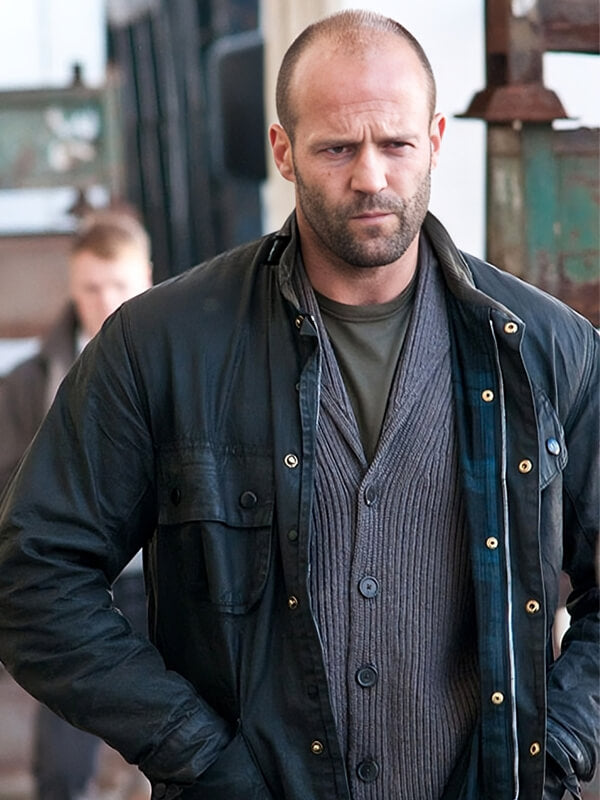 Blitz 2011 Jason Statham Black Leather Jacket
