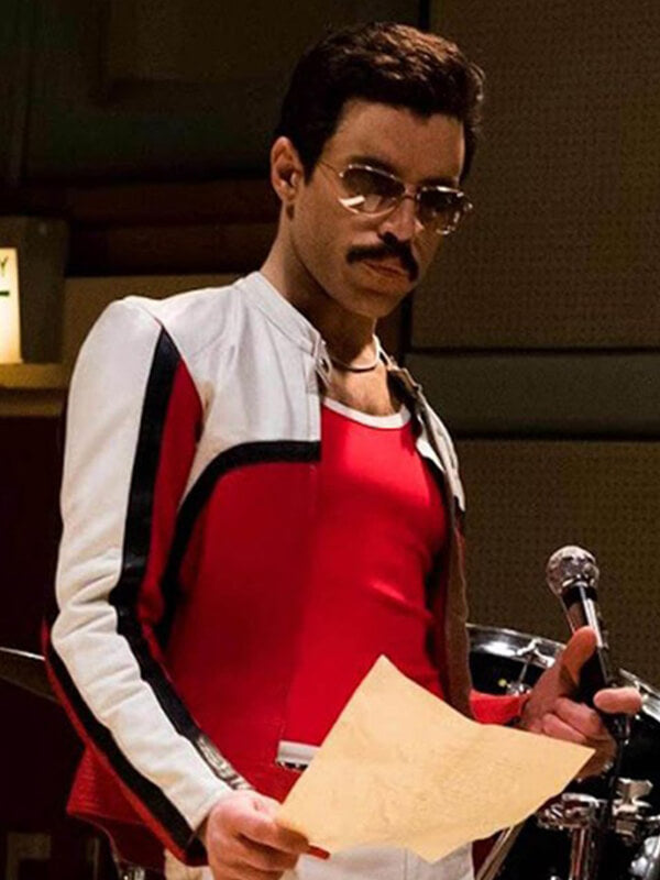 Bohemian Rhapsody 2018 Rami Malek Multi Leather Jacket