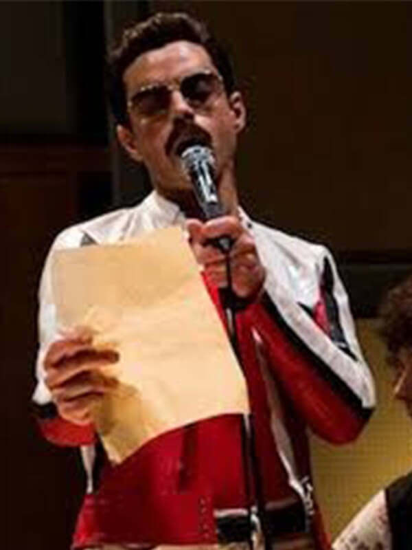 Bohemian Rhapsody 2018 Rami Malek Multi Leather Jacket