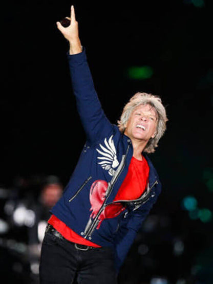 Bon Jovi Rock In Rio Bluc Cotton Jacket