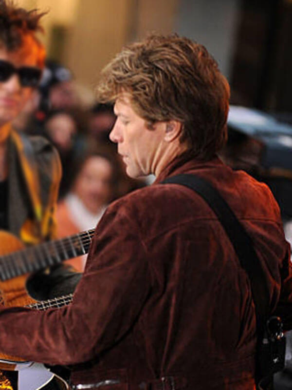 Bon Jovi Today Show Red Suede Jacket