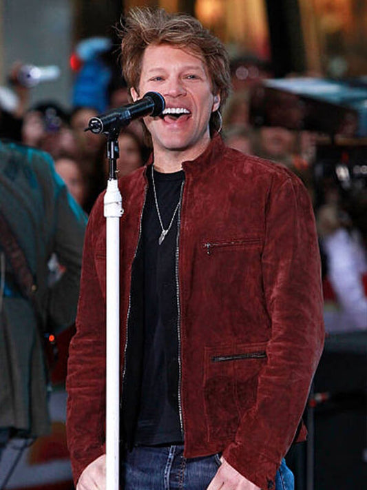 Bon Jovi Today Show Red Suede Jacket