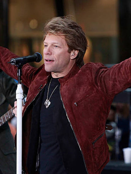 Bon Jovi Today Show Red Suede Jacket