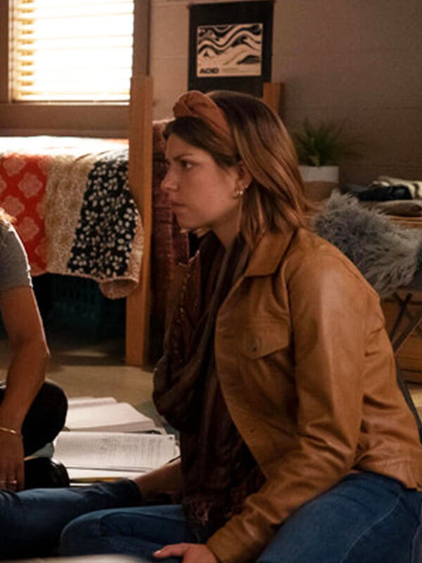 Bree Tell Me Lies Season 02 Brown Leather Jacket