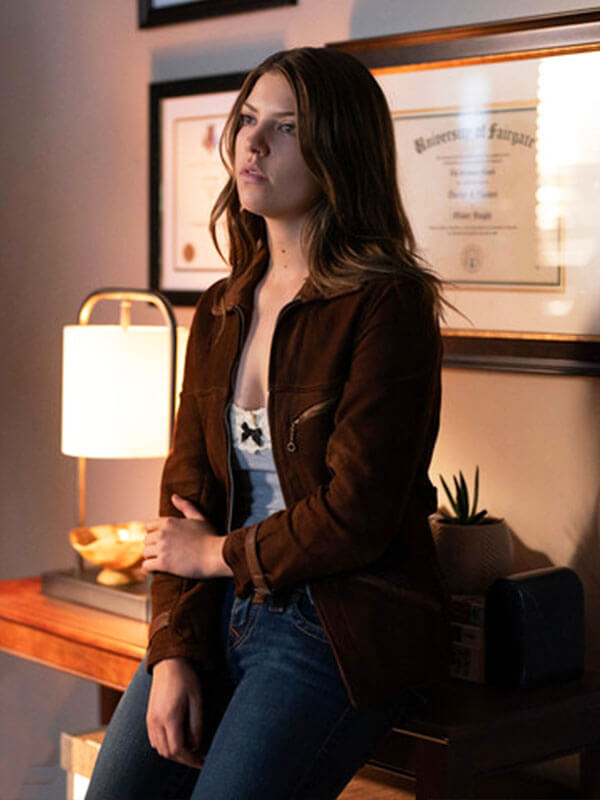 Bree Tell Me Lies Season 02 Brown Suede Jacket