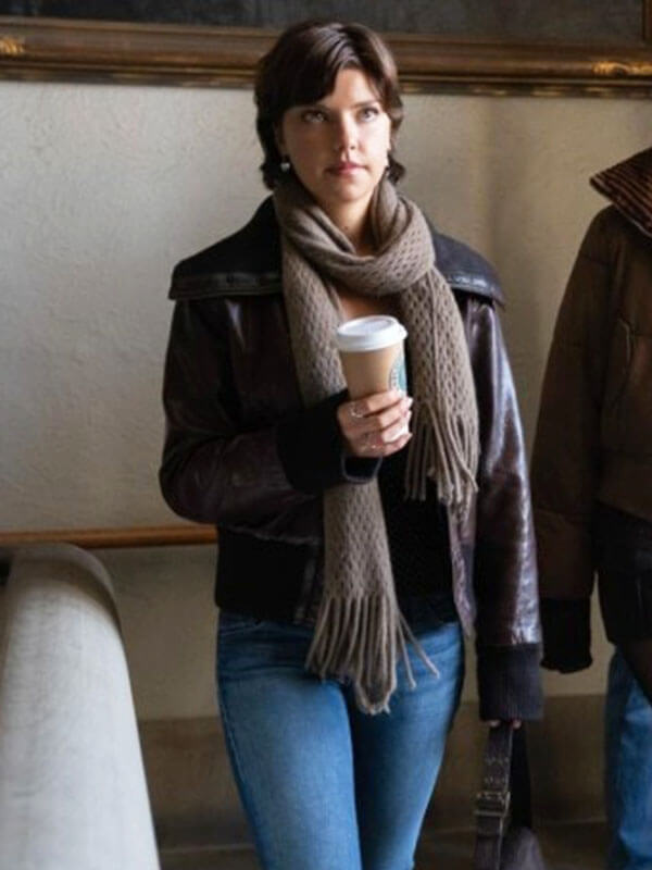 Bree Tell Me Lies Season 03 Brown Leather Jacket