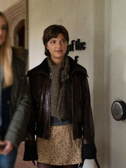 Bree Tell Me Lies Season 03 Brown Leather Jacket