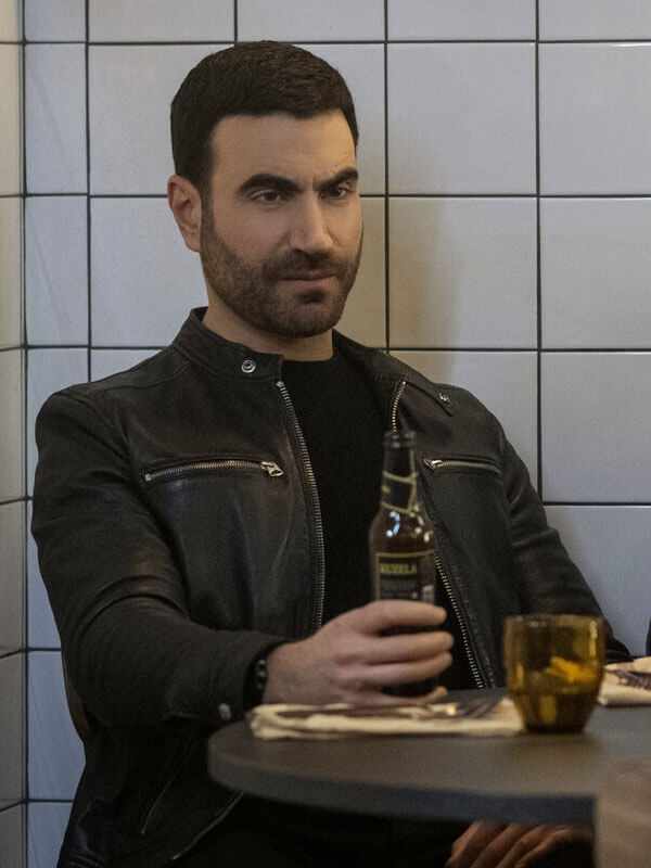 Brett Goldstein Ted Lasso Season 02 Black Leather Jacket