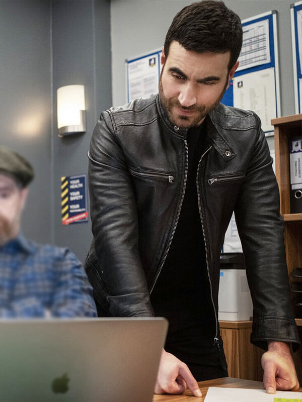 Brett Goldstein Ted Lasso Season 02 Black Leather Jacket