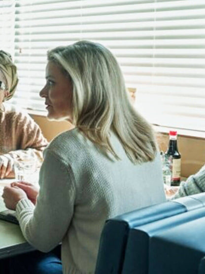 Brook Charmichael Mistletoe Murders White Knited Wool Jacket