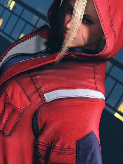 Cammy White Street Fighter 6 Red Leather Coat.