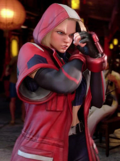 Cammy White Street Fighter 6 Red Leather Coat.