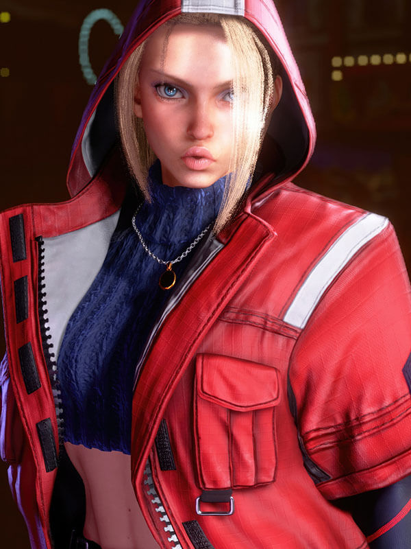 Cammy White Street Fighter 6 Red Leather Coat.