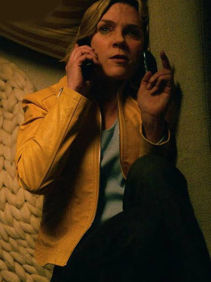 Carol Pluribus Yellow Leather Jacket