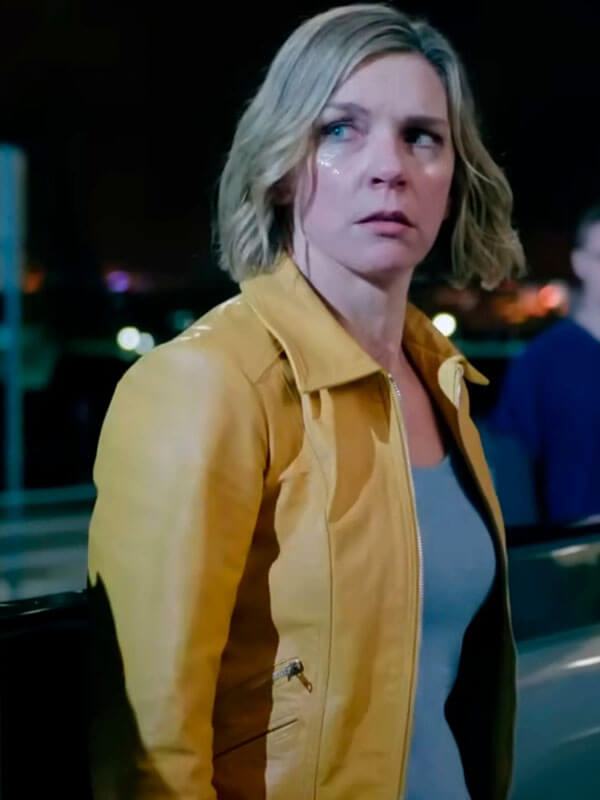 Carol Pluribus Yellow Leather Jacket