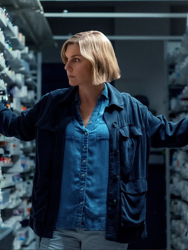 Carol Sturka Pluribus Blue Cotton Jacket