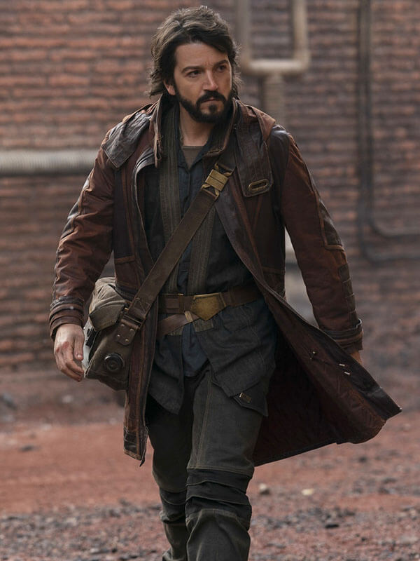 Cassian Andor Star Wars Andor Season 01 Brown Leather Trench Coat