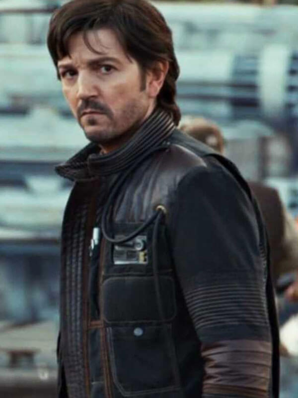 Cassian Andor Star Wars Andor Season 02  Black Leather Jacket