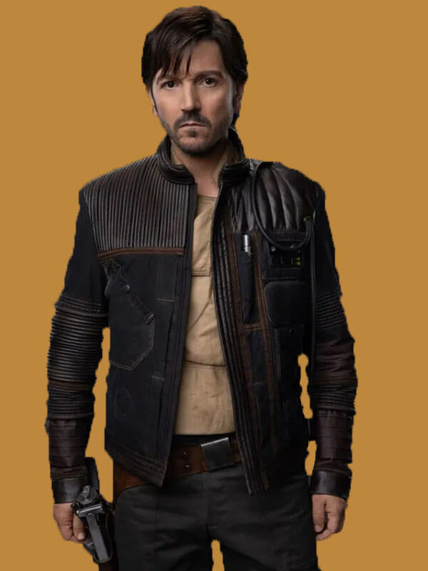 Cassian Andor Star Wars Andor Season 02  Black Leather Jacket