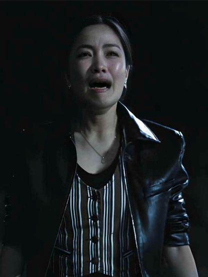 Cate Randa Monarch Legacy Of Monsters Season 2 Black Leather Jacket