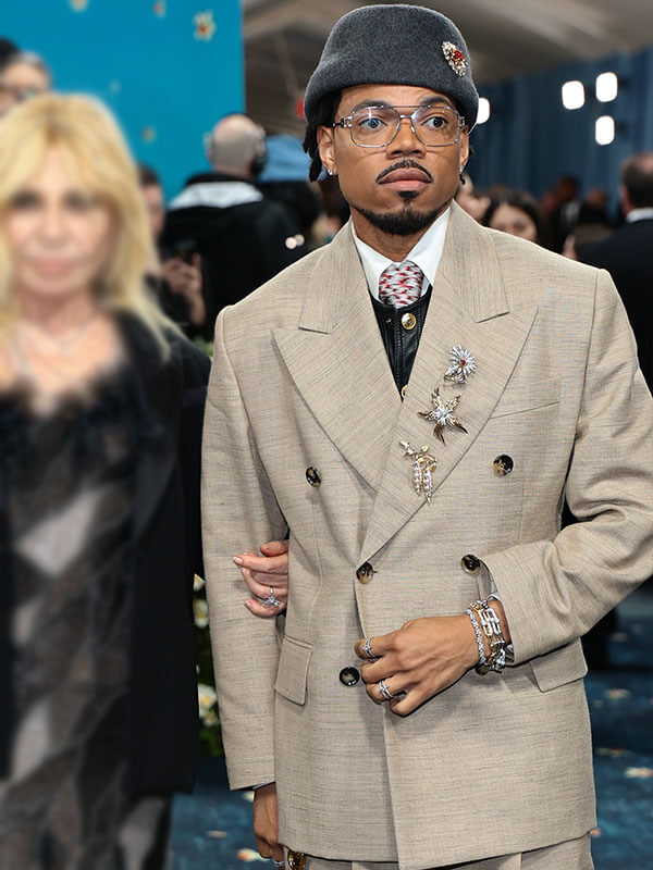 Chance The Reaper Met Gala 2025 Brown Blazer