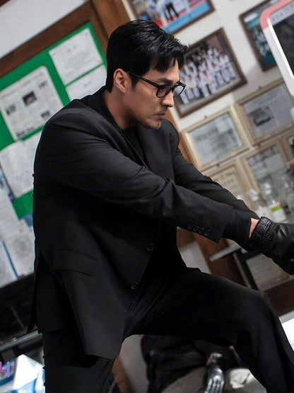 Chief Kim Agent Kim Reactivated Season 01 Black Cotton Blazer