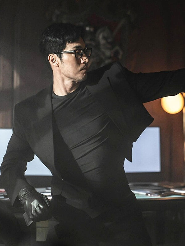 Chief Kim Agent Kim Reactivated Season 01 Black Cotton Blazer