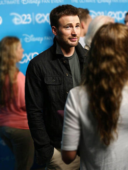 Chris Evans Disney D23 Expo Black Cotton Jacket