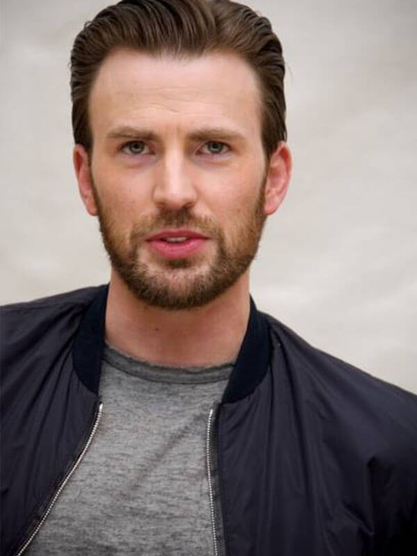 Chris Evans Gifted Press Black Parachute Jacket