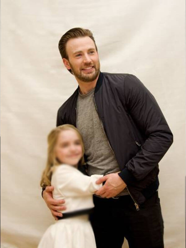 Chris Evans Gifted Press Black Parachute Jacket