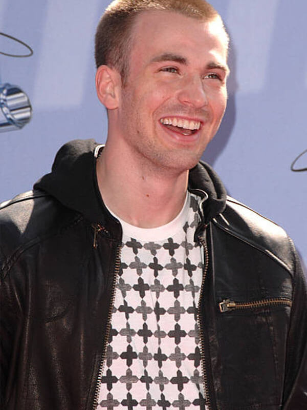 Chris Evans MTV Movie Awards 2007 Black Leather Jacket