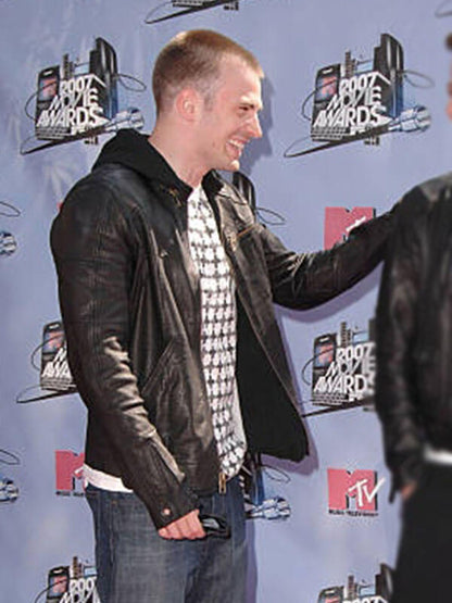 Chris Evans MTV Movie Awards 2007 Black Leather Jacket
