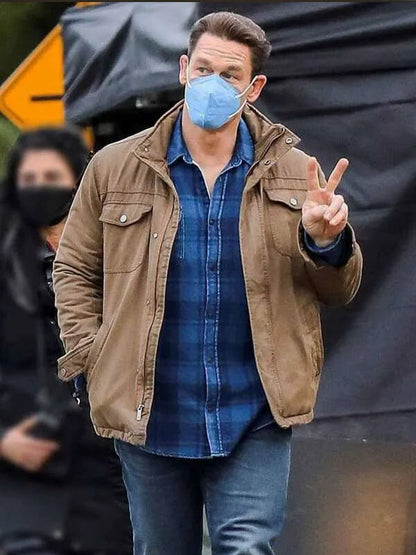 Christopher Smith Peacemaker Season 01 Brown Cotton Jacket