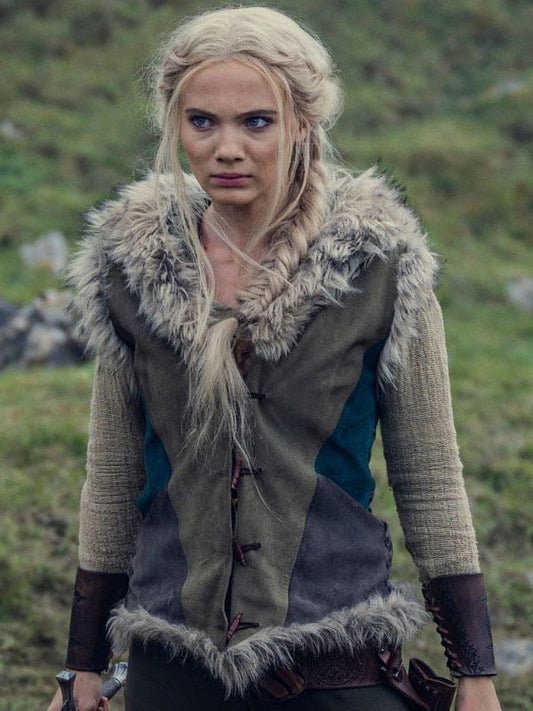 Ciri The Witcher Multicolor Suede Vest.