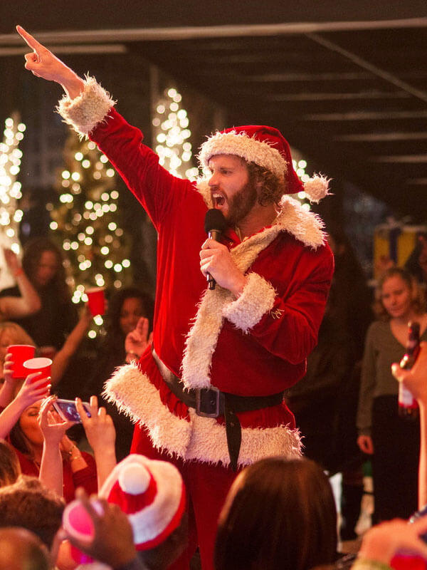 Clay Vanstone Office Christmas Party Santa Costume Coat