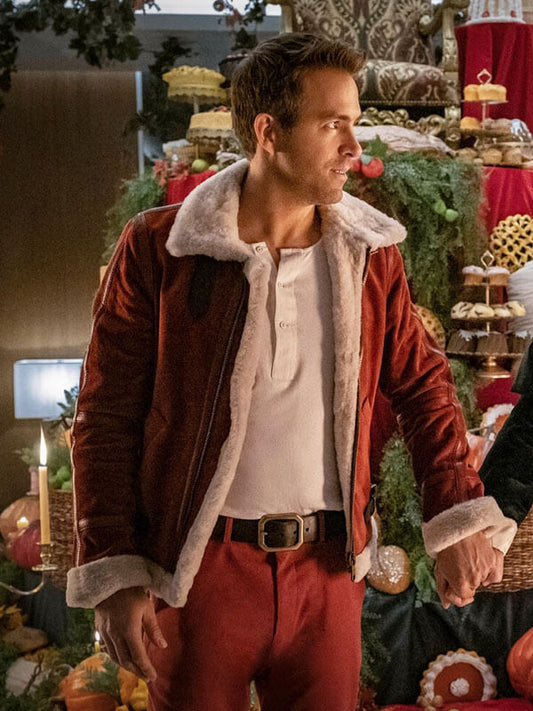Clint Briggs Spirited Red Suede Christmas Jacket