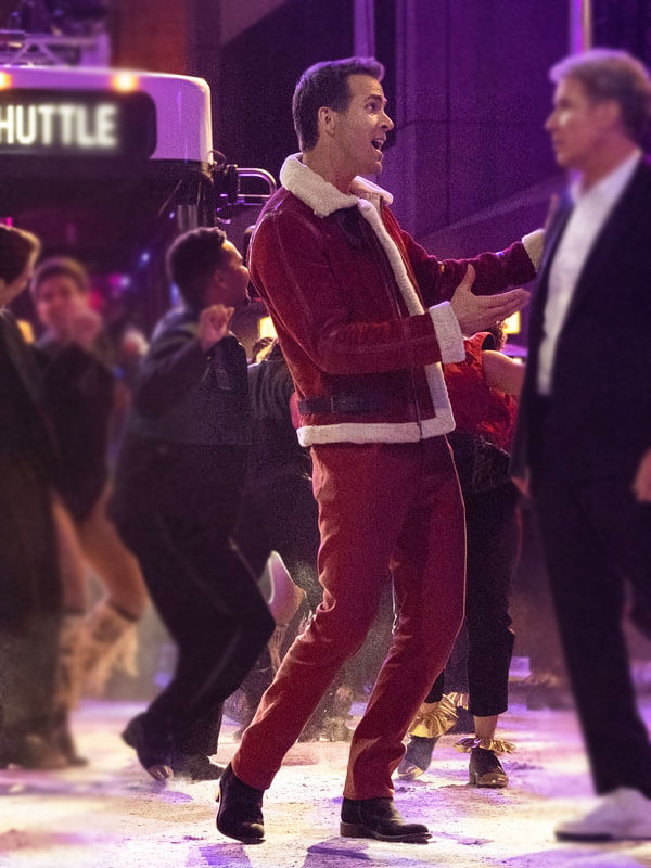 Clint Briggs Spirited Red Suede Christmas Jacket
