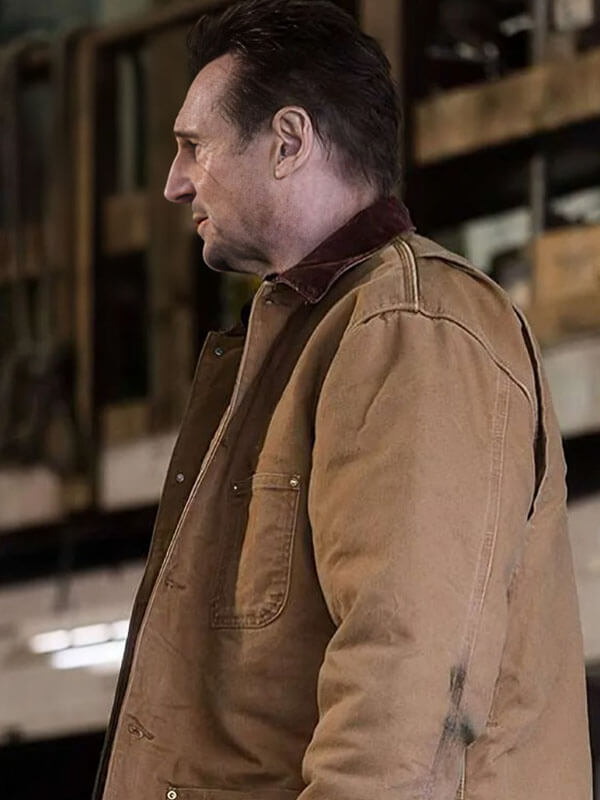 Cold Pursuit 2019 Liam Neeson Cotton Tan Brown Jacket