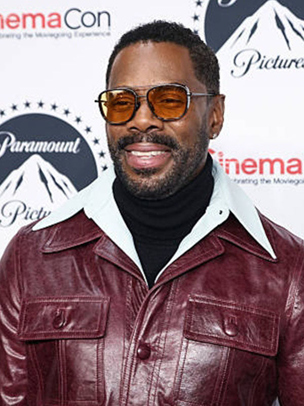 Coleman Domingo Comic Con Red Leather Jacket