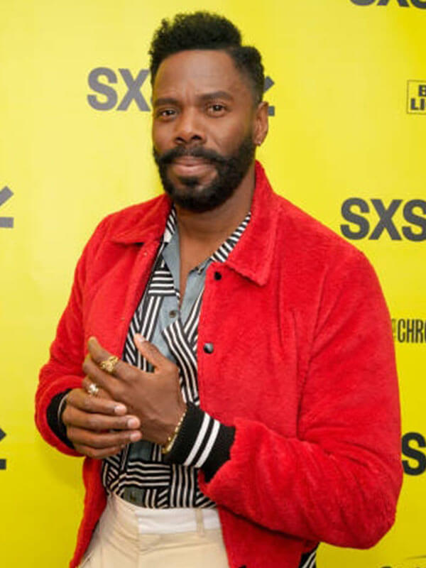 Coleman Domingo First Match Premiere Red Wool Jacket