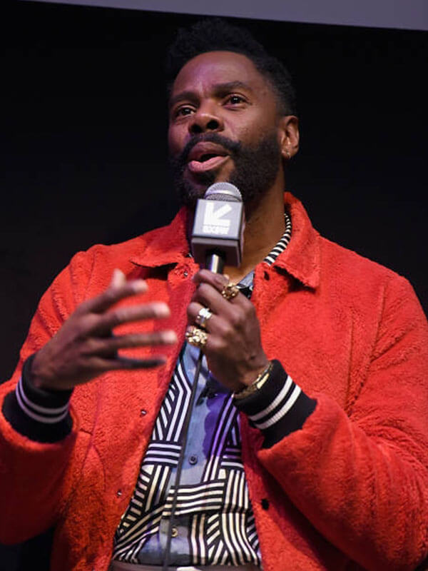 Coleman Domingo First Match Premiere Red Wool Jacket