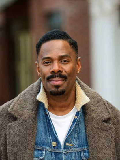 Coleman Domingo Newyork Sighting Brown Wool Coat