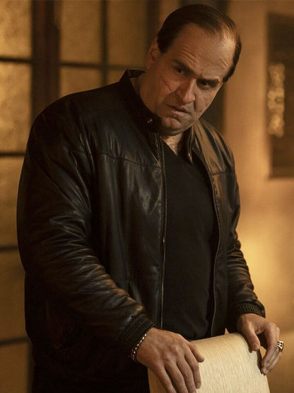 Colin Farell The Penguin Season 01 Black Leather Jacket