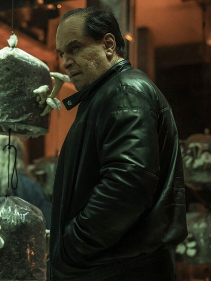Colin Farell The Penguin Season 01 Black Leather Jacket