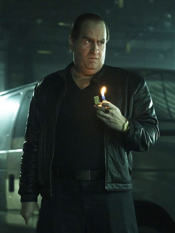 Colin Farell The Penguin Season 01 Black Leather Jacket