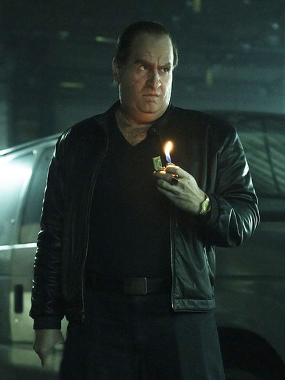 Colin Farell The Penguin Season 01 Black Leather Jacket